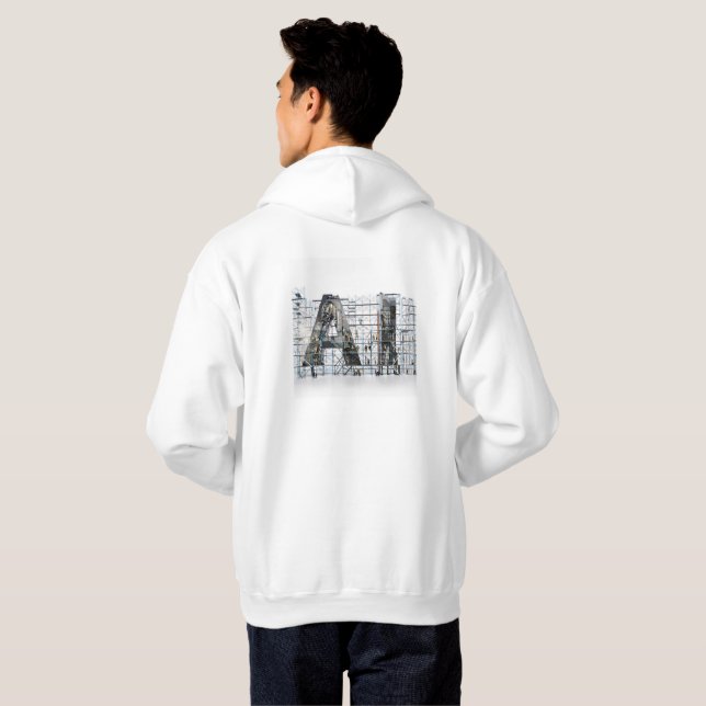 Industrial Letterform – AI Hoodie (Back Full)