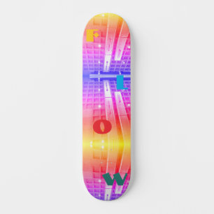 Industrial Lights Rainbow Flow Skateboard