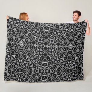 Industrial Mandala  Fleece Blanket