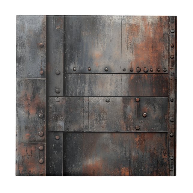 Industrial Metal Ceramic Tile (Front)