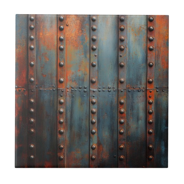 Industrial Metal Ceramic Tile (Front)