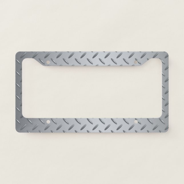 Industrial Metal License Plate Frame (Front)