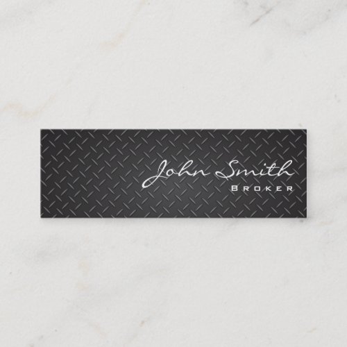 Industrial Metal Real Estate Broker Business Card