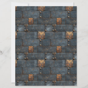 Industrial Metal Rustic Scrapbook Paper 