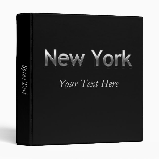 Industrial New York - On Black Binder (Front/Spine)