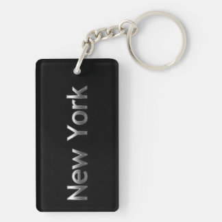 Industrial New York - On Black Keychain