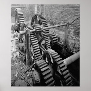 Industrial Photo - Marine Railway Reduction Gears Poster