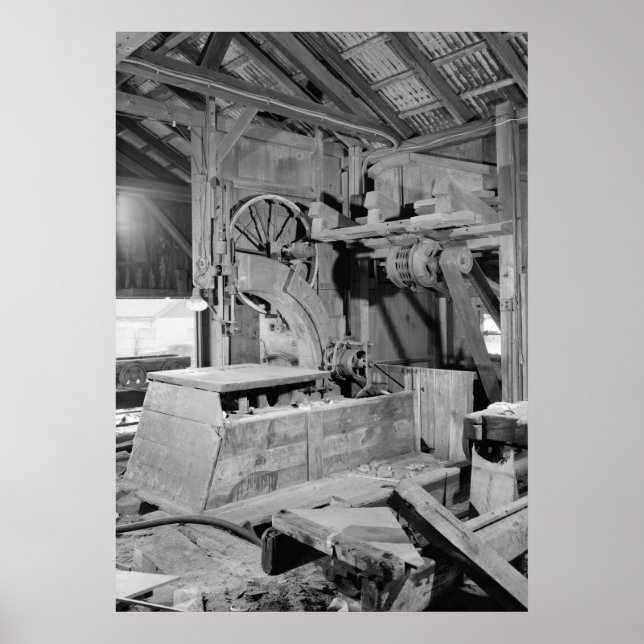 Industrial Photo - Sawmill Band Saw Poster (Front)