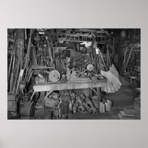 Industrial Photo Windmill Factory Blacksmith Shop Poster