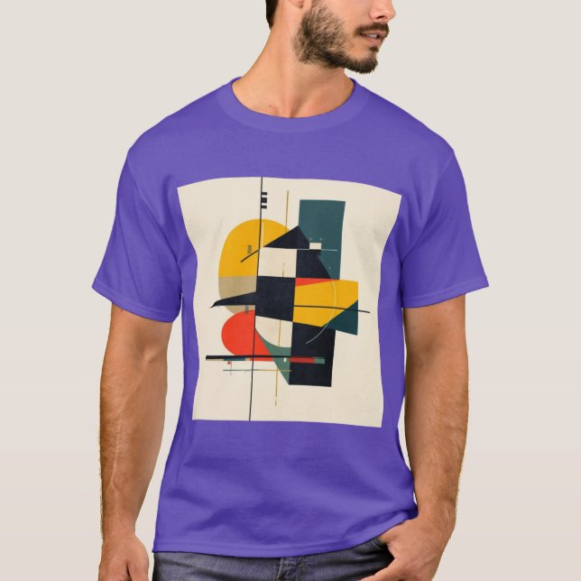 Industrial Rhythm Abstract Art 2 T-Shirt (Front)