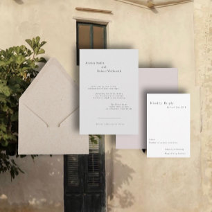 Industrial Roman Wedding Invitation