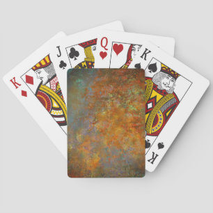 Industrial Rustic Rusty Copper Inspired Art Poker Cards