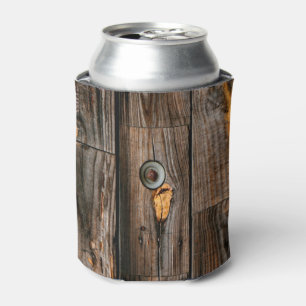 Industrial Rustic Wood Can Cooler