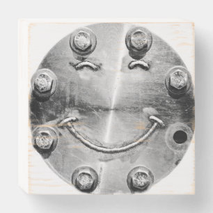 INDUSTRIAL SMILE Wood Box Sign
