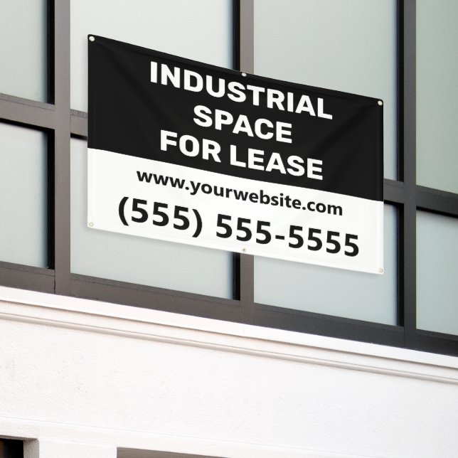 Industrial Space Lease Banner (Outside Building)