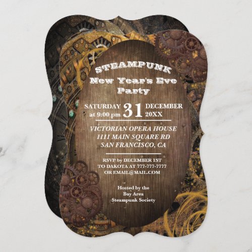 Industrial Steampunk Party Invitation