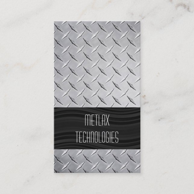 Industrial Steel Business Cards (Front)