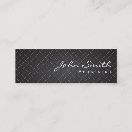 Customizable Industrial Steel Metal Physicist Business Card