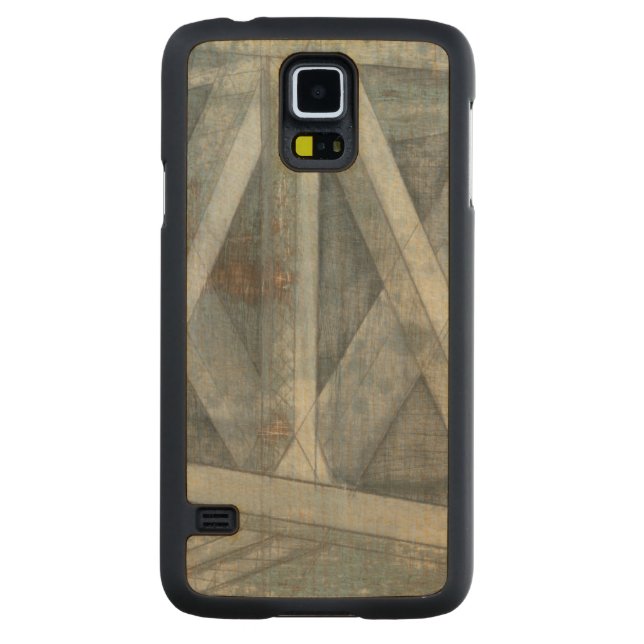 Industrial Structure | Bridge Carved Maple Galaxy S5 Slim Case (Back)