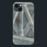 Industrial Structure | Bridge iPhone 13 Case<br><div class="desc">This print of an industrial structure was created by Jennifer Goldberger and resembles the trusses of a bridge. This grey structure is beatifully rendered,  making you want to traverse its span and see what's on the other side. Order yours now!</div>