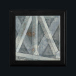 Industrial Structure | Bridge Gift Box<br><div class="desc">This print of an industrial structure was created by Jennifer Goldberger and resembles the trusses of a bridge. This grey structure is beatifully rendered,  making you want to traverse its span and see what's on the other side. Order yours now!</div>