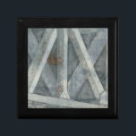 Industrial Structure | Bridge Gift Box<br><div class="desc">This print of an industrial structure was created by Jennifer Goldberger and resembles the trusses of a bridge. This grey structure is beatifully rendered,  making you want to traverse its span and see what's on the other side. Order yours now!</div>