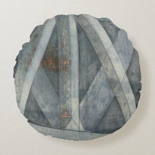 Industrial Structure | Bridge Round Pillow (Front)