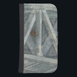 Industrial Structure | Bridge Samsung S4 Wallet Case<br><div class="desc">This print of an industrial structure was created by Jennifer Goldberger and resembles the trusses of a bridge. This grey structure is beatifully rendered,  making you want to traverse its span and see what's on the other side. Order yours now!</div>