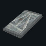 Industrial Structure | Bridge Tri-fold Wallet<br><div class="desc">This print of an industrial structure was created by Jennifer Goldberger and resembles the trusses of a bridge. This grey structure is beatifully rendered,  making you want to traverse its span and see what's on the other side. Order yours now!</div>