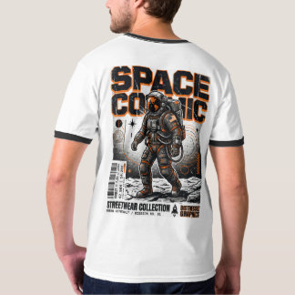 Industrial Style Astronaut Vector Art T-Shirt Prin