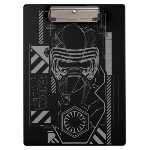 Industrial Style Kylo Ren First Order Graphic Clipboard