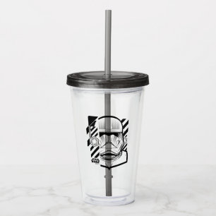Industrial Style Sith Trooper Graphic Acrylic Tumbler
