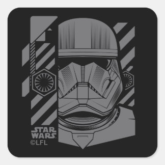 Industrial Style Sith Trooper Graphic Square Sticker
