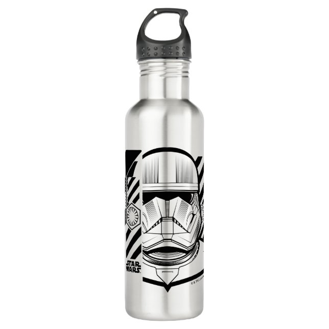 Industrial Style Sith Trooper Graphic Stainless Steel Water Bottle (Front)