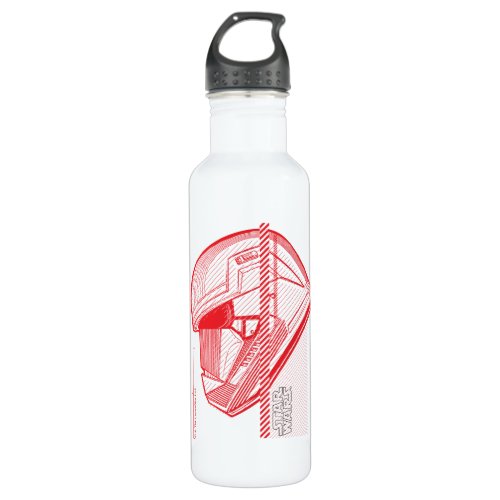 Industrial Style Sith Trooper Helmet Graphic Stainless Steel Water Bottle