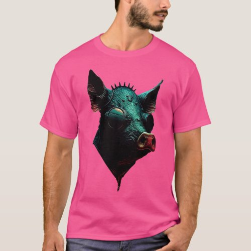 Industrial Swine The Steampunk Pig Animal T_Shirt