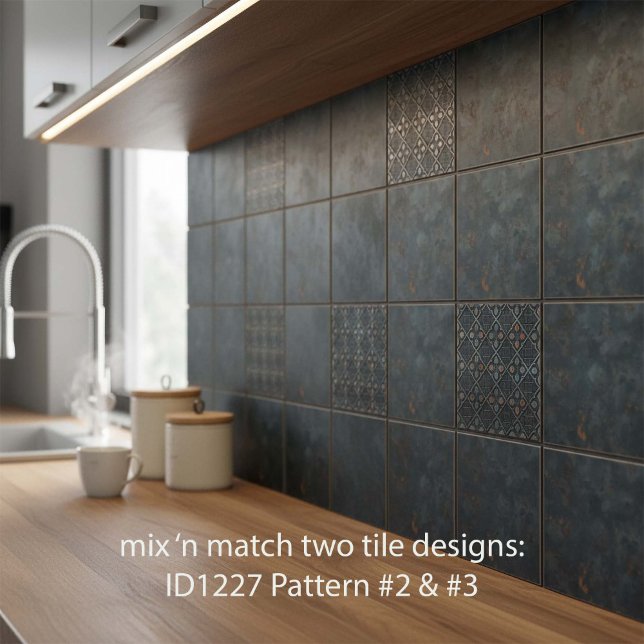 Industrial Tarnished Metal Background #3 ID1227 Ceramic Tile (Creator Uploaded)