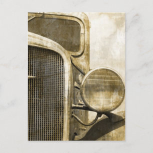 Industrial Western Country Rusty Farm Old Truck Postcard