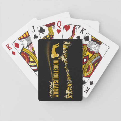 Industrious Family Films Logo Poker Cards