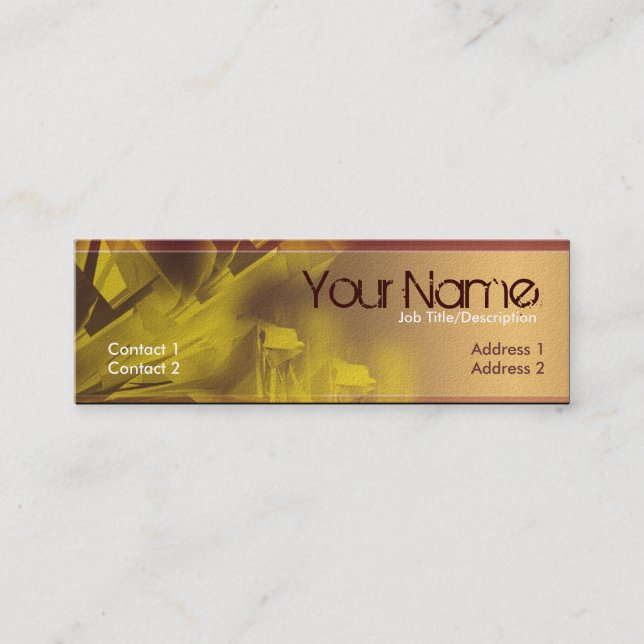 Industry Grunge Mini Business Card (Front)