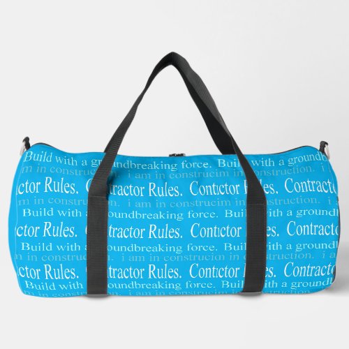 Industry-Specific Gym Duffel Bag - Construction