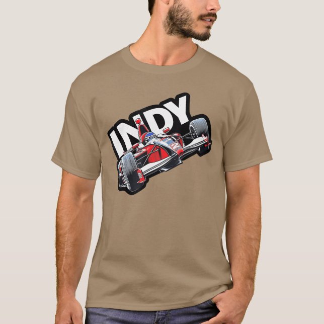 Indy Indianapolis Indiana Racing s Motorsports Rac T-Shirt (Front)