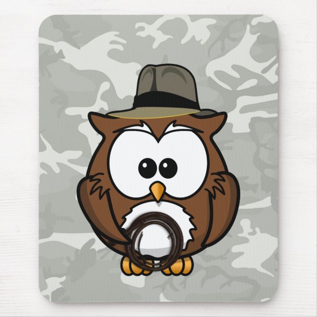 Indy owl mouse pad (Front)