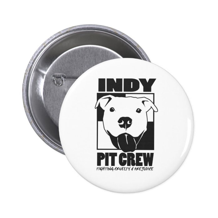 Indy Pit Crew official logo Pinback Buttons