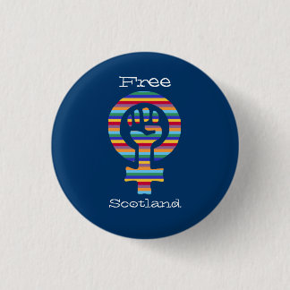 Indy Scottish Independence Feminist Symbol Pinback Button