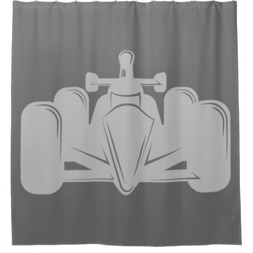 Indy Style Race Car Shower Curtain