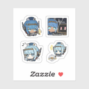 Ineffa Genshin Impact 4 Pack Sticker Sheet