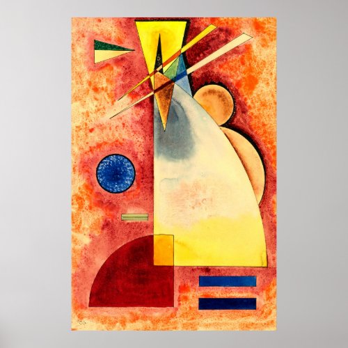 Ineinander Intermingling Kandinsky  1928  Poster