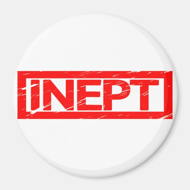Inept Stamp Magnet (Front)