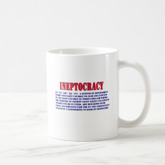 INEPTOCRACY DEFINITION COFFEE MUG